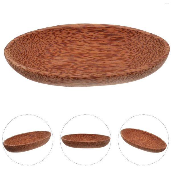 Set di stoviglie Ciotola di frutta in legno Vassoio Torta Piatto da portata Tavolino Decor Creativo Delicato Desktop Rustico Piccolo