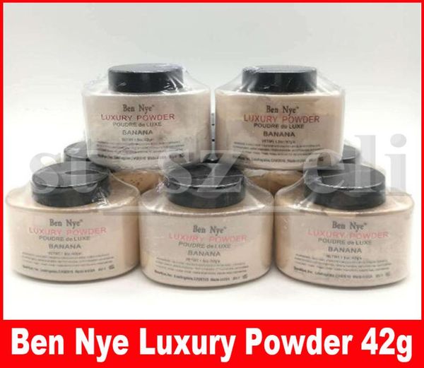 10 colori Ben Nye Luxury Powder New Natural 42g Face Loose Powder Impermeabile Nutriente Banana Illuminare a lunga durata 15oz1901843