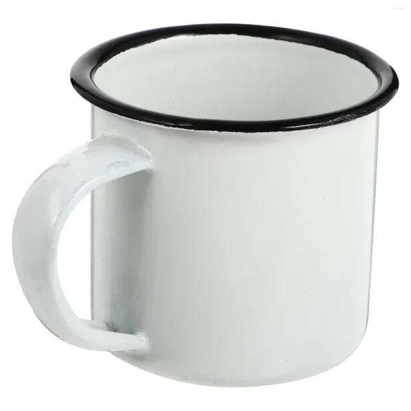 Conjuntos de louça Vintage S Vidro Durável Home Talheres Caneca de Ferro Tumbler Pequeno Copo Multi-funcional Canecas de Café Água Metal Beber