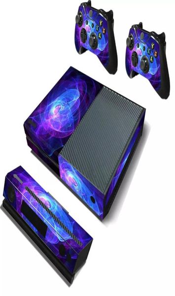 Lila schützende Vinyl-Aufkleber, Hautaufkleber, Wrap-Abdeckung für Xbox One, Spielkonsole, Game-Controller, Kinect5838331