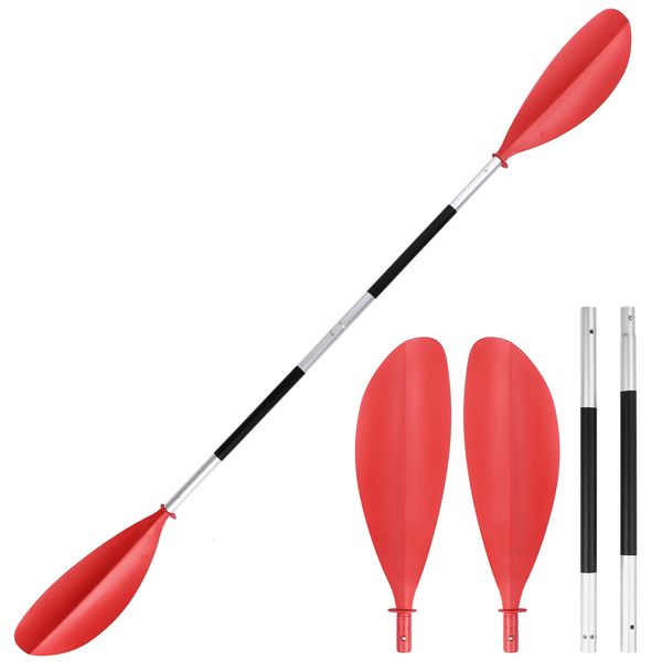 4 pezzi a sgancio rapido kayak pagaia a doppia testa lame ultraleggere in carbonio kayak barca surf accessori per la pesca 240127