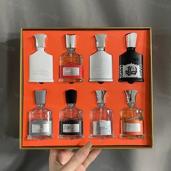 Conjunto de perfume 15ml 8pcs conjunto masculino homem spray eau de parfum vaporizador spray com embalagem equisite caixa de presente