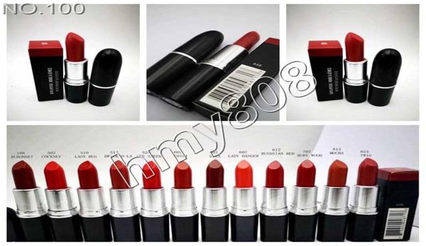 Makeup Matte Lipstick Batom Fosco mit englischem Namen Matte Lip Stick Farbe Ruby Woo 12 verschiedene Farben3009126