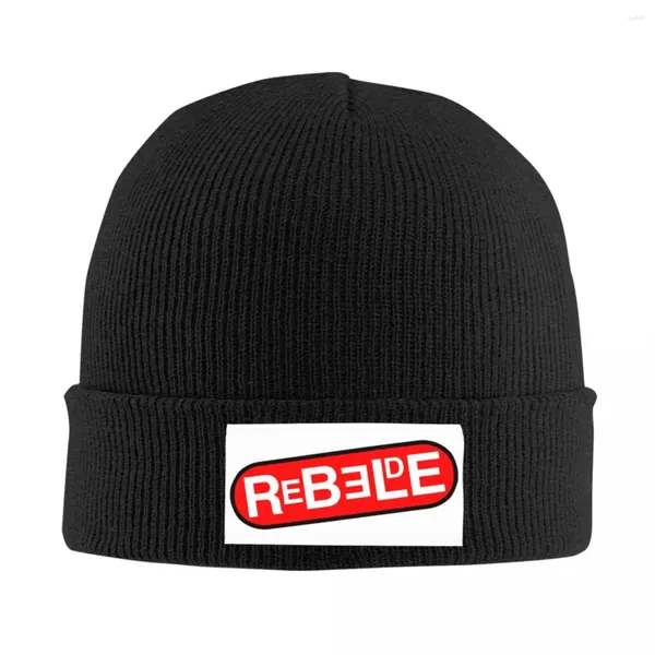 Beralar Rebelde TV Şovu Bonnet Şapka Örgü Şapkalar Erkek Kadınlar Serin Unisex Kış Sıcak Kafataları Beanies Caps