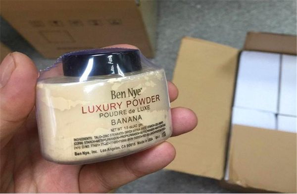 La più recente polvere di lusso Ben Nye 42g Nuova cipria naturale in polvere sciolta impermeabile banana nutriente illumina a lunga durata DHL3295094