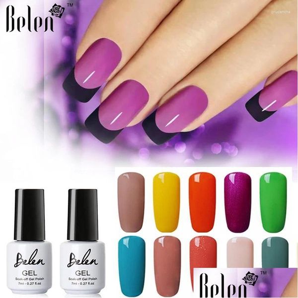 Gel per unghie Belen 7Ml Smalto Per Unghie Uv Led Top Color Series Base Coat Lampada Art Design Lacca Drop Delivery Salute Salone di bellezza Othzj