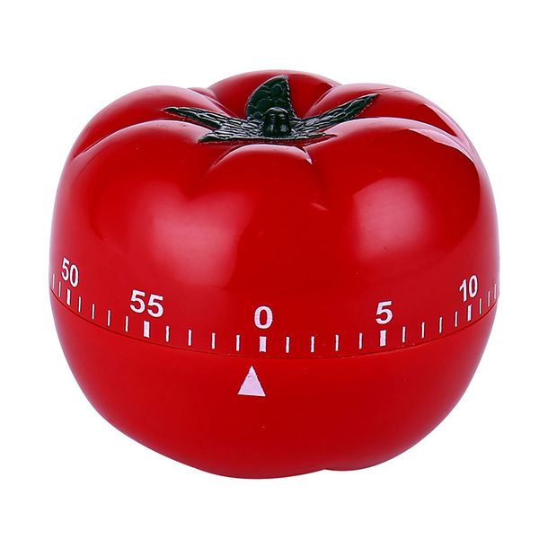 Timer de cozinha mecânica criativa de 100pcs Timer de tomate ABS Timers para cozinha em casa 60 minutos de contagem de ferramentas de contagem regressiva Ferramentas