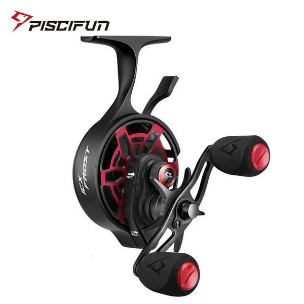 Piscifun ICX Frost Carretel de pesca no gelo em linha Estrutura inovadora Design Sistema de gota magnética Grande diâmetro de carretel 71 blindado BB 240119