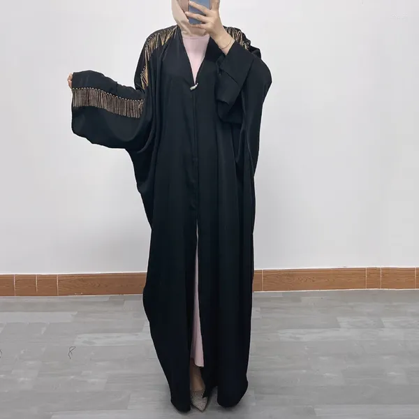 Ethnische Kleidung F363Abaya Dubai Luxus Muslimische Frauen Fledermausärmel Türkei Gebet Modest Kleid Hijab Kaftan Für Frau Ramdan Kimono Robe