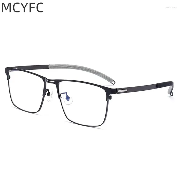 Güneş Gözlüğü Çerçeveleri MCYFC Sports Glasses Erkekler için Kadın Miyopya Anti-Fall Basketbol Futbolu Çalışan Kayma Anti-Slip Yarı Frame Saf Titanyum Çerçeve