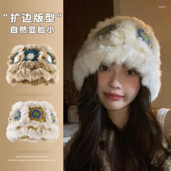 Berets Lions Awakening Hut Kinder Nette Herbst Warme Fischer Hüte Caps Männer Festival Kopf Wrap Bonnets Für Frauen Designer