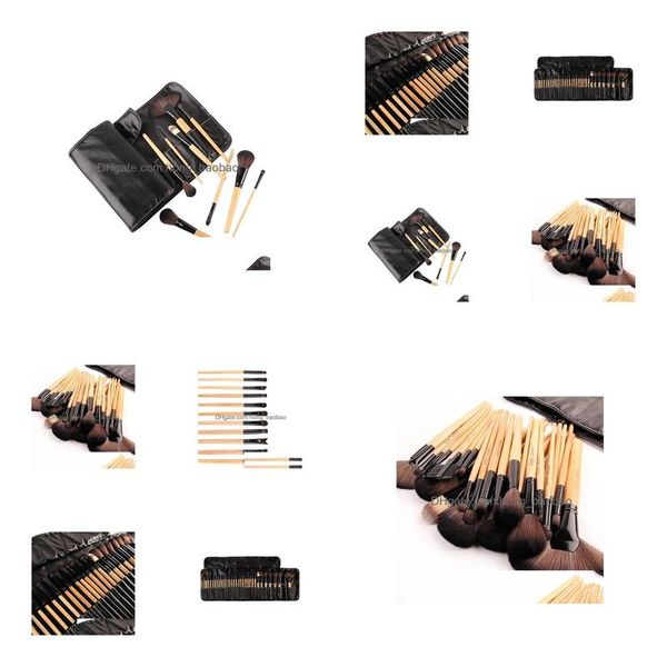 Pennelli per trucco All'ingrosso-32 Pz Kit di strumenti per pennelli per trucco cosmetico professionale morbido Set 2Pme Consegna a goccia Strumenti di bellezza per la salute Accessori Dha98