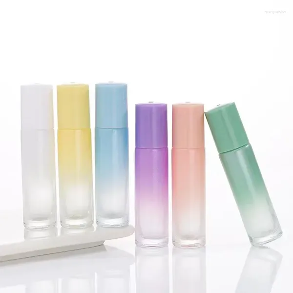 Garrafas de armazenamento 1 pcs 10ml vazio frasco conta-gotas de vidro colorido com pipeta óleos essenciais recarregáveis ​​recipiente de viagem maquiagem