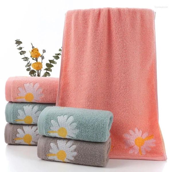 Asciugamano da bagno in morbido cotone, con stampa floreale, per bambini, fazzoletto da bagno, per il viso, da spiaggia, per bambini e adulti