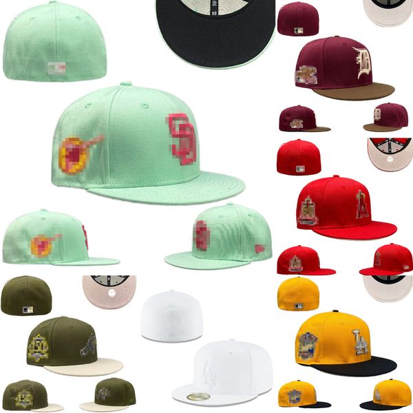 Mais novos chapéus ajustados snapbacks bola strapback fechado pescador gorros flex designer boné atacado 7-8