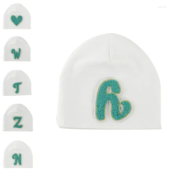 Berets Geebro Crianças Carta Macio Quente Bordado Gorros Meninos Algodão Kintted Chapéus Meninas Bebê Caps Unissex Crianças Skullies Bonnet