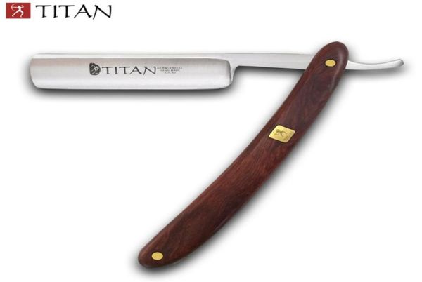 Титановая деревянная ручка, опасная бритва, стальное лезвие, уже острое J1907125268461