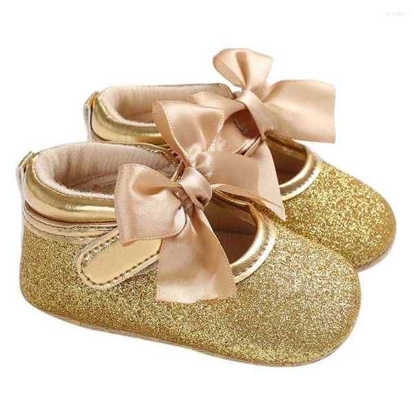 Обувь для первых ходунков, золотистая обувь принцессы, удобные мягкие детские сандалии для кроватки с подошвой для девочек, сандалии для новорожденных, Прямая доставка, для беременных Ot5Yt