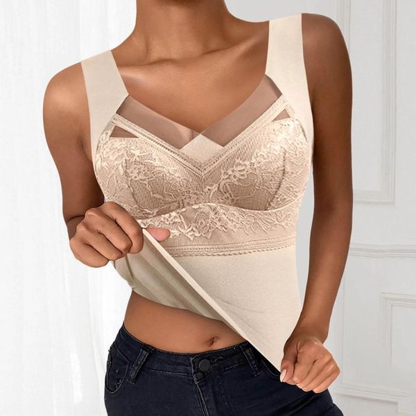 Intimo modellante da donna Reggiseno da donna con imbottiture Elegante corpo dimagrante ispessito Autunno Top De Velluto Intimo termico autoriscaldante antitraccia