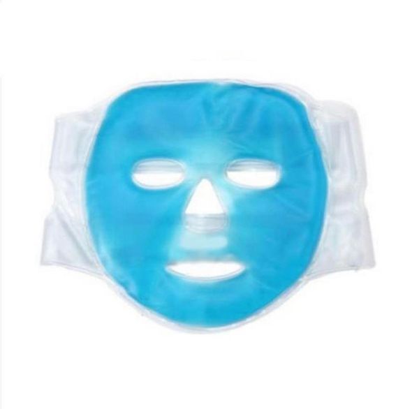 Kalte Gel-Gesichtsmaske, Eiskompresse, Blau, Ganzgesichts-Kühlmaske, Müdigkeitslinderung, Entspannungspad mit Kaltpackung, Gesichtspflege5817671