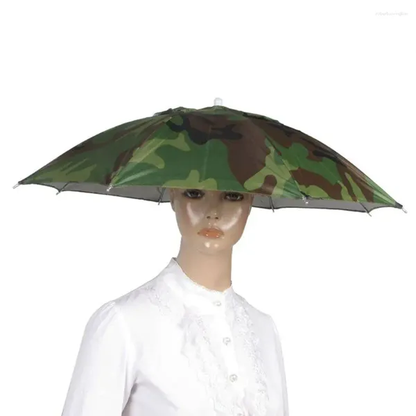 Berets Ankunft Kopfbedeckung Kappe Outdoor Sport Für Angeln Wandern Camping Elastisches Stirnband Sonne Regen Regenschirm Nylon Hut