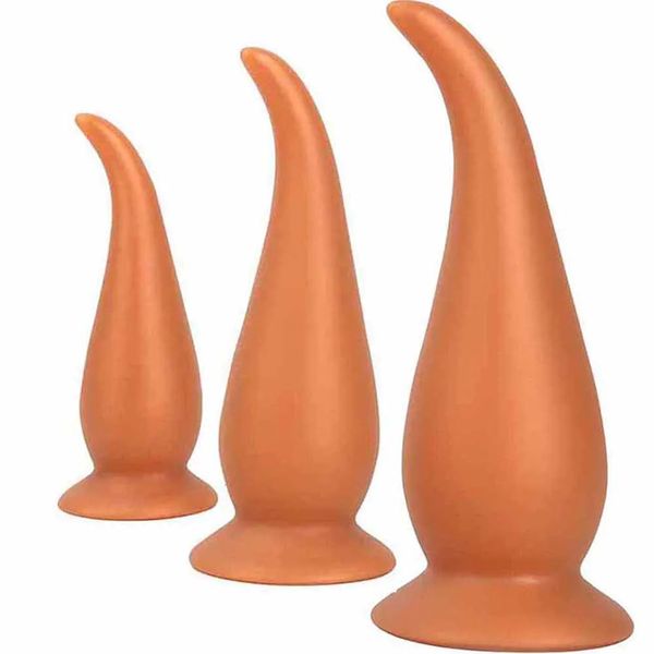 Enorme plug anale vaginale lungo buttplug dildo 18 giocattoli sessuali per donne / uomini lunghi masturbatori pene finto vero butt plug grandi giocattoli anali 240126