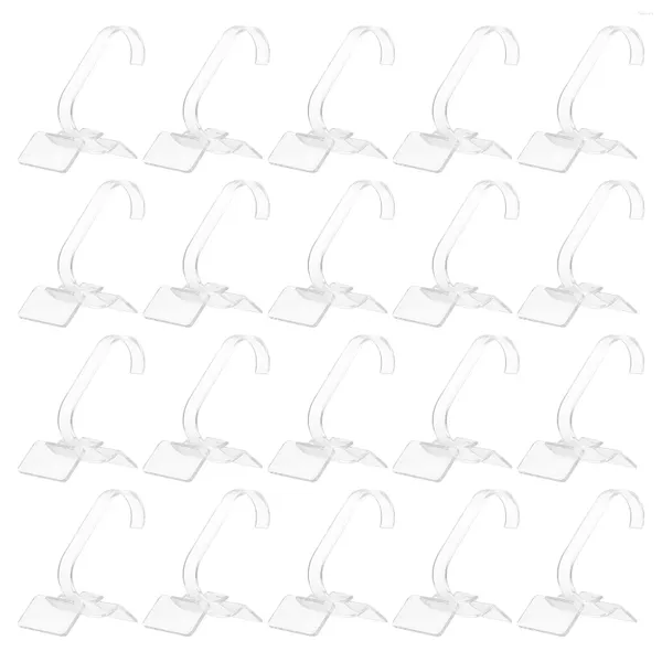 Sacchetti per gioielli Supporto per staffa per orologio da 20 pezzi Espositore per monitor da tavolo Supporto in plastica trasparente