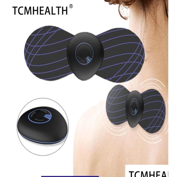 Massaggiatore per tutto il corpo Collo portatile Masr Meridian Elief Pain Mini Elettrico Conveniente Intelligente Cervicale Mas Sticker2070520 Drop Delive Otitq