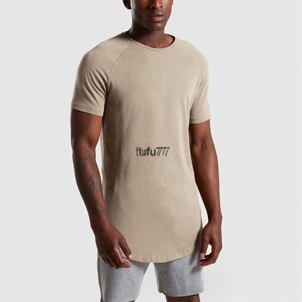 LL Neues Outdoor-T-Shirt für Herren, Yoga-Outfit, schnell trocknend, schweißableitend, Sport, kurzes Oberteil, männliche Ärmel für Fitness