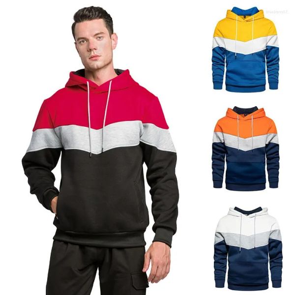 Erkek Hoodies 2023 Erkek Çizgili Klasik Four Seasons Sıradan Moda Kapşonlu Sweatshirts Erkek Kadın Spor Sporları SOĞUTMA