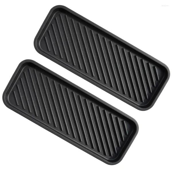 Tapetes de mesa 2 Pcs Brinco Rack de Silicone Secagem Pratos Banheiro Sabonete Titular Pia Bandeja Sílica Gel Cozinha