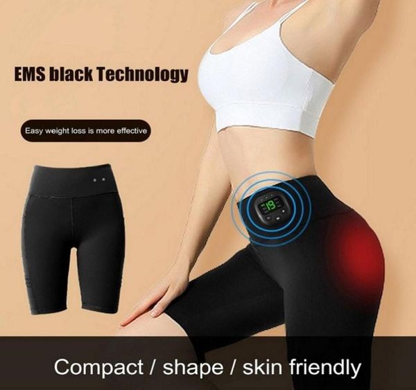 EMS тренировочный костюм шорты беспроводная микротоковая стимуляция мышц массажное устройство для похудения для домашнего тренажерного зала9394886