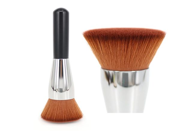 Profissional cobertura completa escova de rosto plana superior kabuki maquiagem escova em pó fundação líquido primer blush mistura polimento beauty2120145