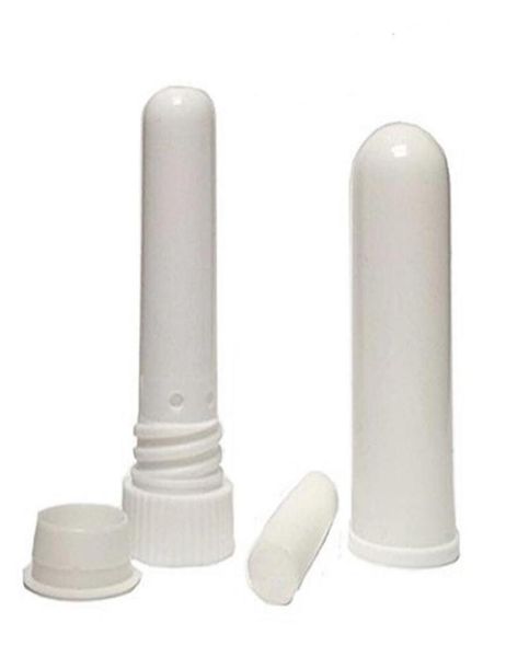 Boş burun inhaler çubuklar plastik boş aroma nazal inhaler DIY esansiyel yağı2142624