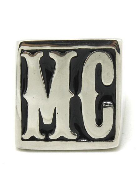 4 Stück / Menge Größe 814 Motorradfahrer MC Cooler Ring 316L Edelstahl Modeschmuck Verkauf Biker-Stil MC-Ring276l8441052