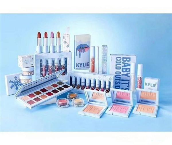 Make-up-Set aus der Christmas Holiday Collection CHILL BABY Lidschatten-Palette BABY IT039S COLD OUTSIDE Weihnachts-Make-up-Set Lippenstift-Set4833327