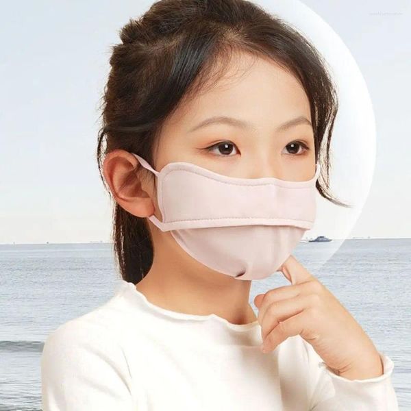 Sciarpe Scudo Protezione UV Sfumatura degli occhi Colore Viso Maschera Gini Bambini Seta Protezione solare estiva Guida