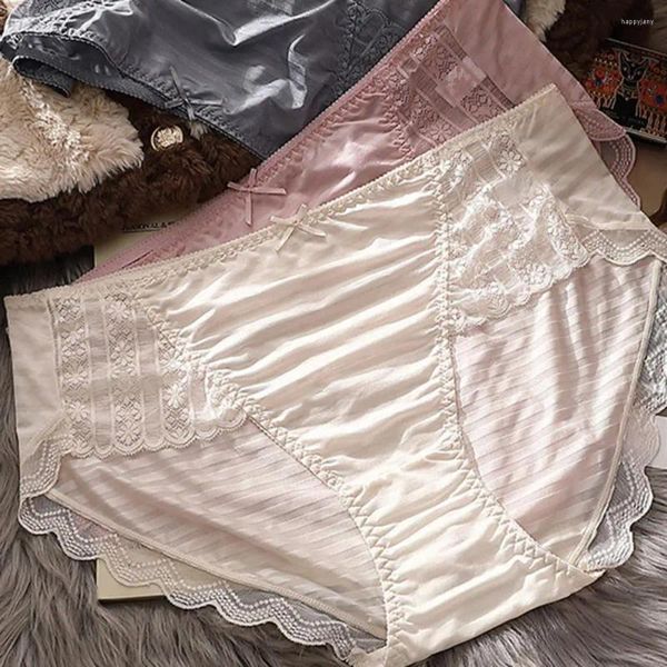 Mutandine da donna Intimo comfort fit in pizzo da donna Taglie forti Mutande morbide con sollevamento del sedere per il controllo della pancia con metà