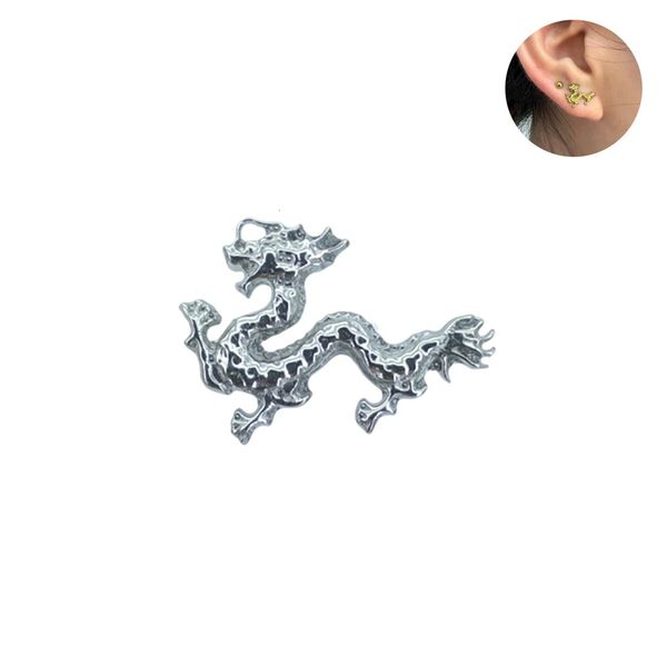 Varış Çin Dragon Dahili Dişli Labret G23 Küpe Piercing Takı Tops 240130