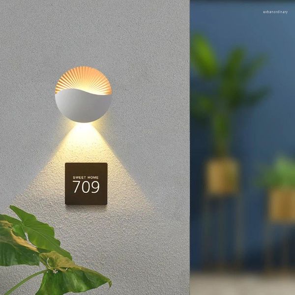 Lampada da parete Impermeabile LED Moderno Corridoio Balcone Patio Luce Portico Camera da letto Luci da comodino Apparecchi per interni ed esterni