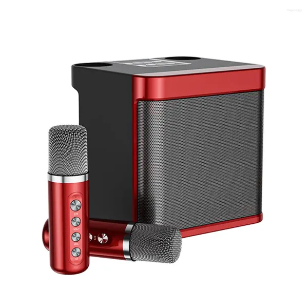 Mikrofonlar 100W YS-203 Yüksek Güçlü Kablosuz Mikrofon Profesyonel Taşınabilir Karaoke Aile Partisi için Çift Hoparlör