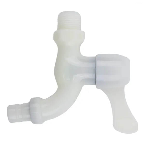 Rubinetti per lavandino del bagno Rubinetto per lavatrice Singolo ugello in plastica per acqua fredda G1/2 Maschio Colore naturale Connessione rapida