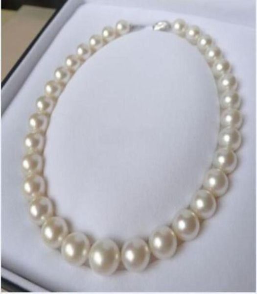 Fine Pearl Jewelry fine NATURAL lunga 1316mm perfetta collana rotonda di perle bianche del mare del sud 14K8474257