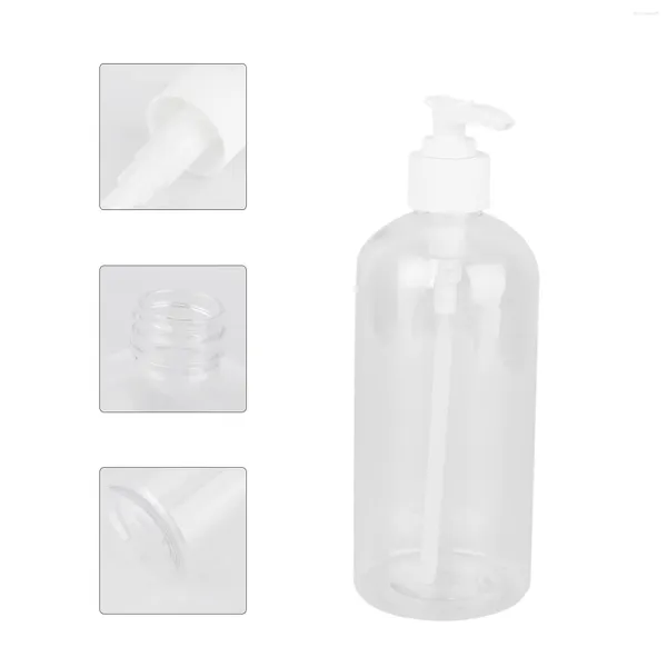 Flüssigseifenspender, Lotion, Shampoo-Spender, Pumpe, kleine Flasche, Pumpflaschen, transparent, leere Hand