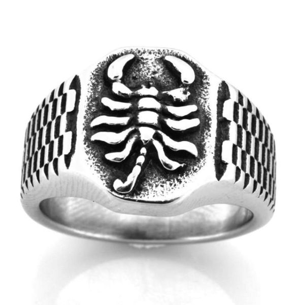 EDELSTAHL Punk Vintage Herren oder Damen SCHMUCK Keltisches Armband Skorpion Insekt Ring GESCHENK FÜR BRÜDER SCHWESTERN FSR20W479807196867631