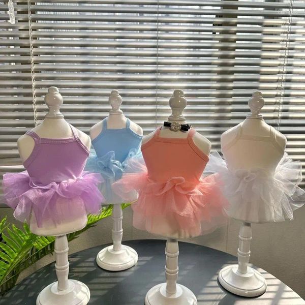 Hundebekleidung, Ballett-Stil, Sling-Kleid für kleine Hunde, Feen-Lagen-Tutu-Rock, Welpe, niedlich, bauschig, Schichten und Styling