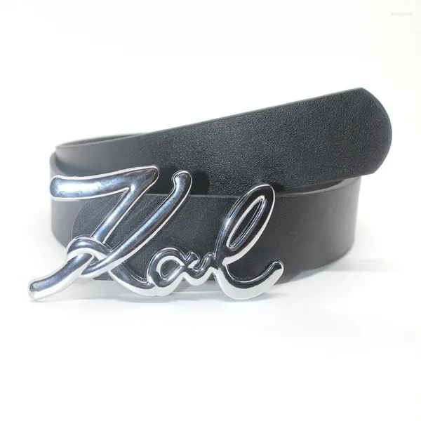 Cinture Moda Goth Lettera Amore Cintura con fibbia in metallo Design di lusso Jean Cintura Jeans Decorazione Y2k Accessori
