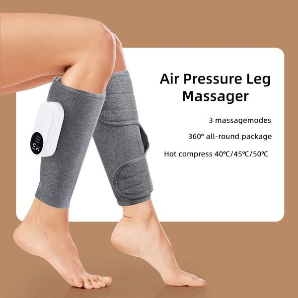Massaggiatore per gambe Massaggiatore per polpacci a pressione d'aria a 360 ° Macchina per presoterapia Dispositivo per massaggio domestico Compressa Rilassa i muscoli delle gambe 240127