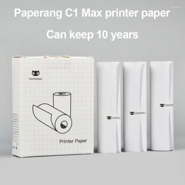 Paperang c1 max impressora de papel térmico 112mm adesivo autoadesivo estudante lição de casa escola escritório planejador diário impressão