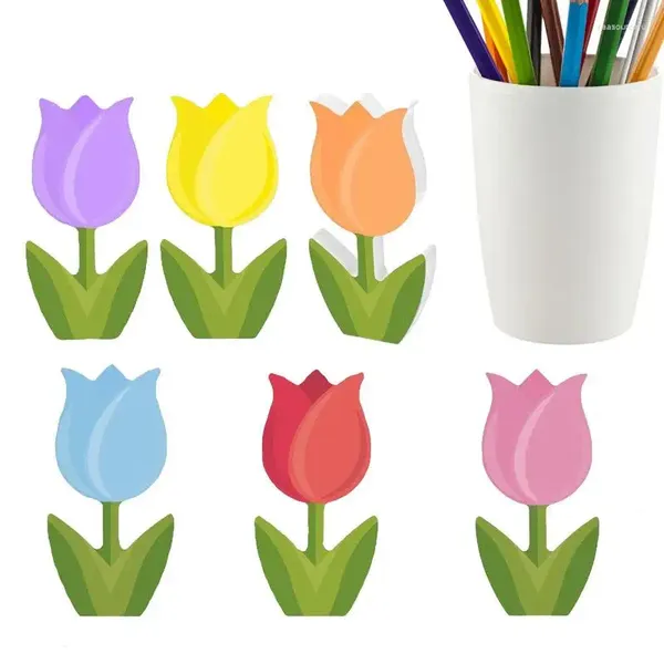 Dekorative Blumen Frühlingstulpe Partydekoration Künstlicher Muttertag Desktop-Modell Schild Tischplatte Frohe Ostern